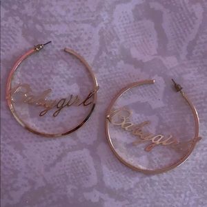 Babygirl hoops